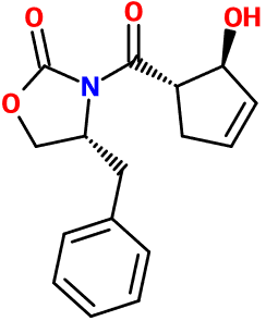 (image for) MC004936 (4R)-3-[[(1S,2S)-2-Hydroxy-3-cyclopenten-1-yl]carbonyl]-4-(phenylmethyl)-2-oxazolidinone